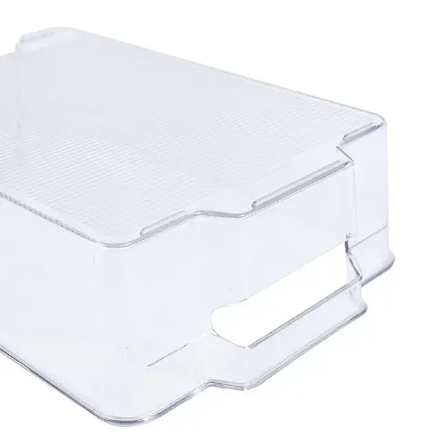 Kitchen Easy To Use Modern Transparent Safe Rectangle Food Deep Freezer Storage With A Built-In Handle