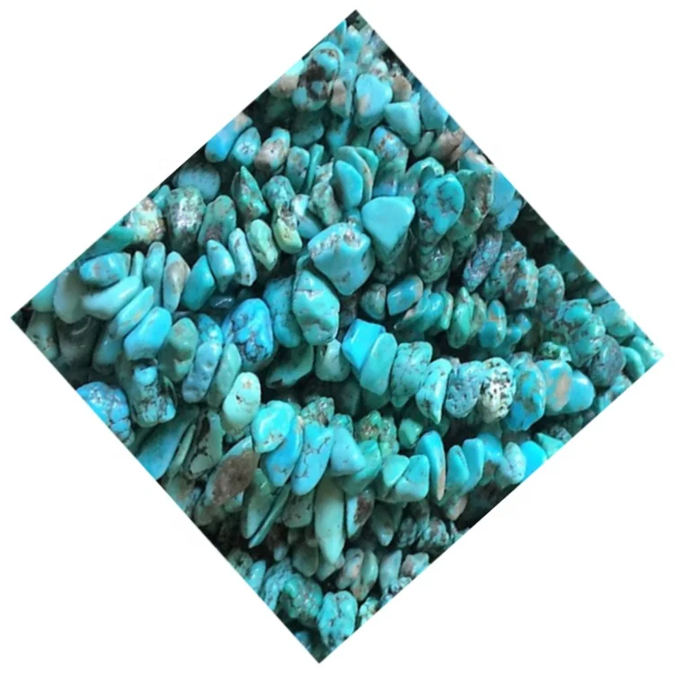 Turquoise chip beads Full strand Turquoise Beads for jewelry sets making