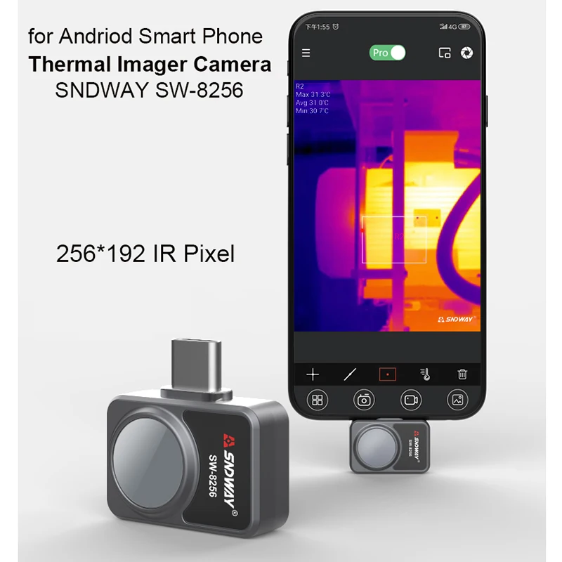 mini thermal imaging for Android smartphone trending temperature detector imager camera