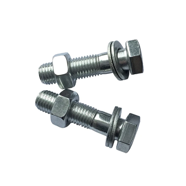 
Hardware fastener manufacturing stainless steel hex bolt and nut 
