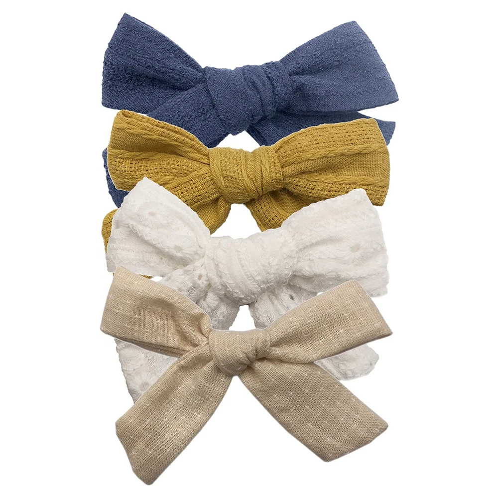 
Baby Girl Handtied Fabric Bow Headband 