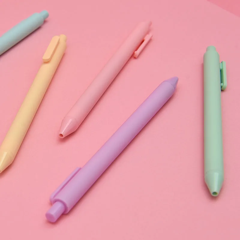 Hot selling 5pcs/box Multi Colored Gel Pens Retractable 0.5mm Smooth