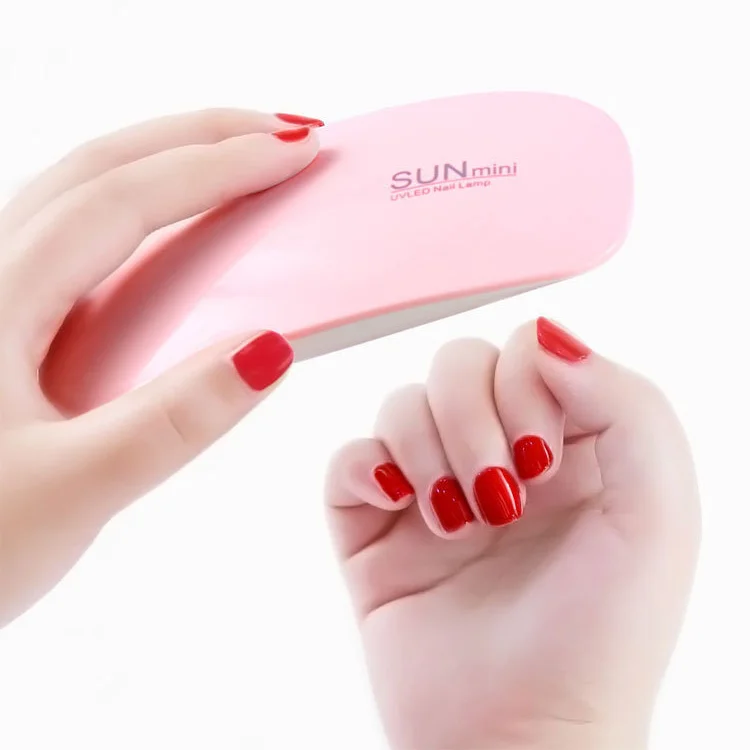 Customizable Portable USB Cable SUN MINI Nail Lamp For Gel Polish Curing with 6 Watt 6 Lamp beads