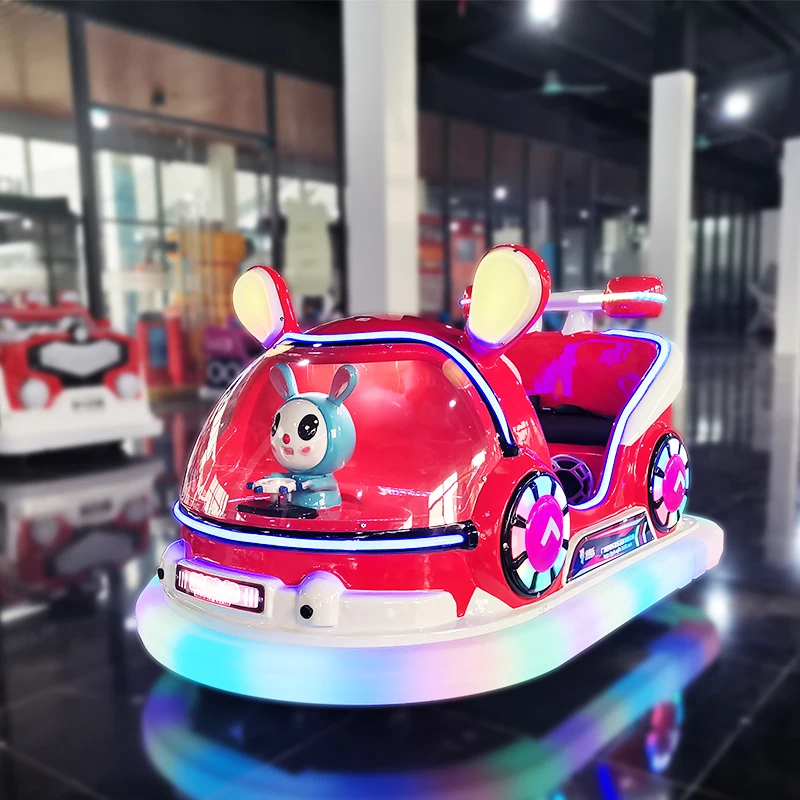 HAOJILE Factory Direct Rabbit Elfin Kids Bumper Car Electric Ride on Cars for Parent-Child for Amusement Parks