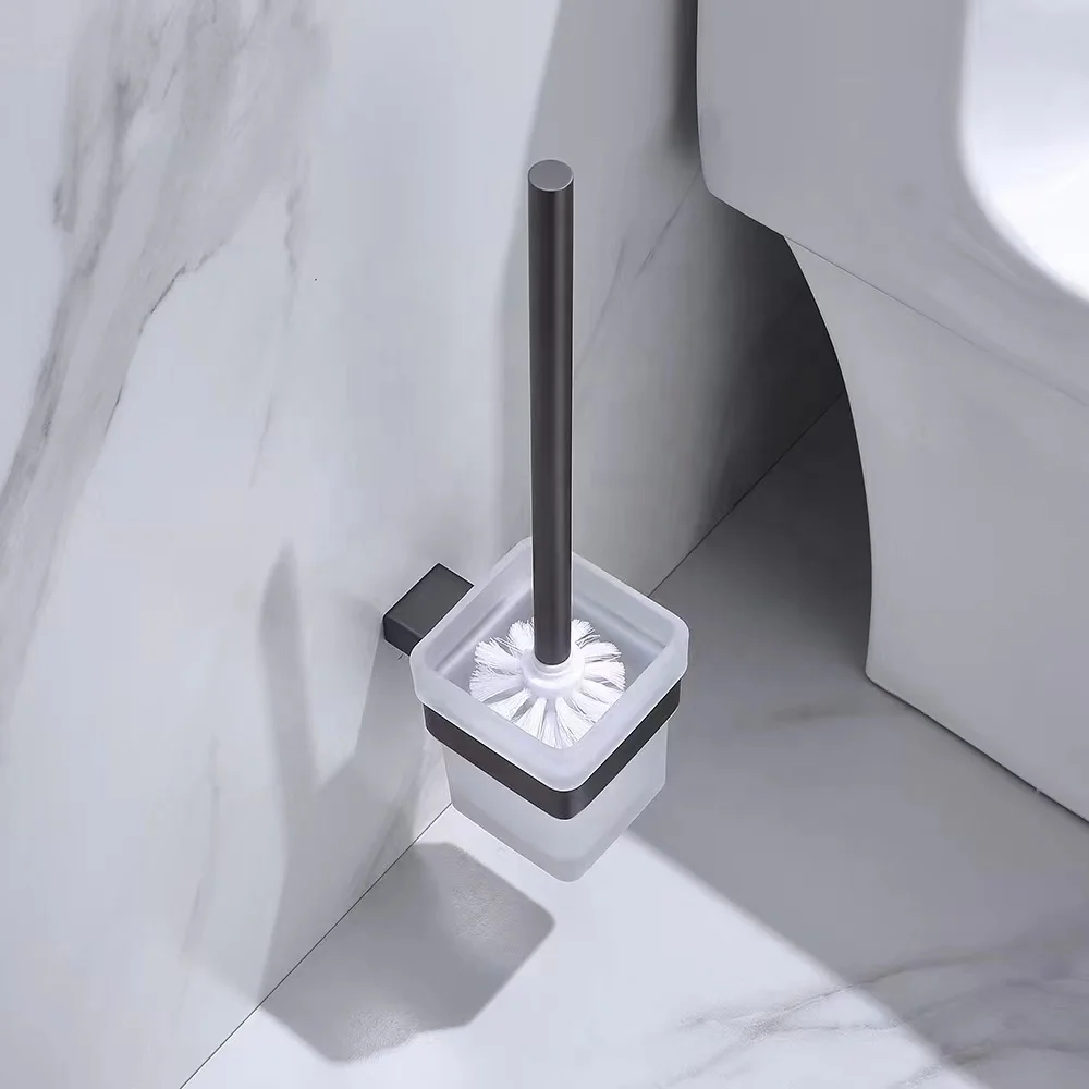 Jiangmen good quality assurance stainless steel wall mount toilet brush cleaner hotel toilet brush and holder