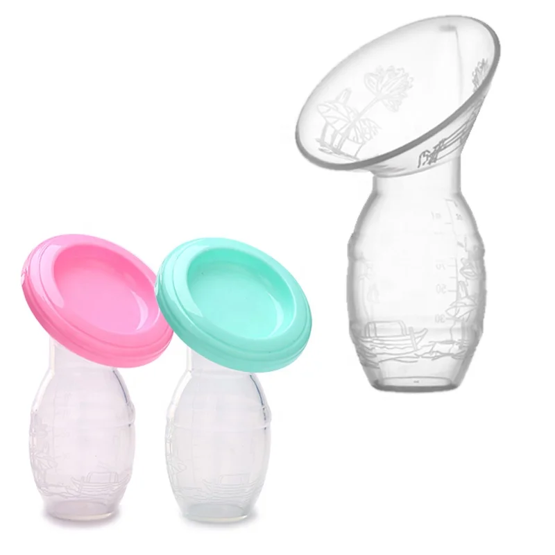 Baby Feeding Manual Breast Pump Partner Breast Collector Automatic Correction Breast Milk Silicone Pumps