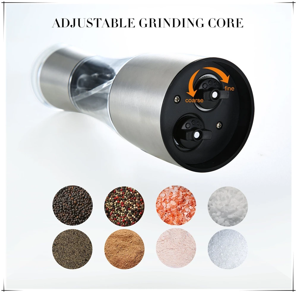 HOT sale 2 in 1 manual salt/pepper mill/ Salt and Pepper Grinder