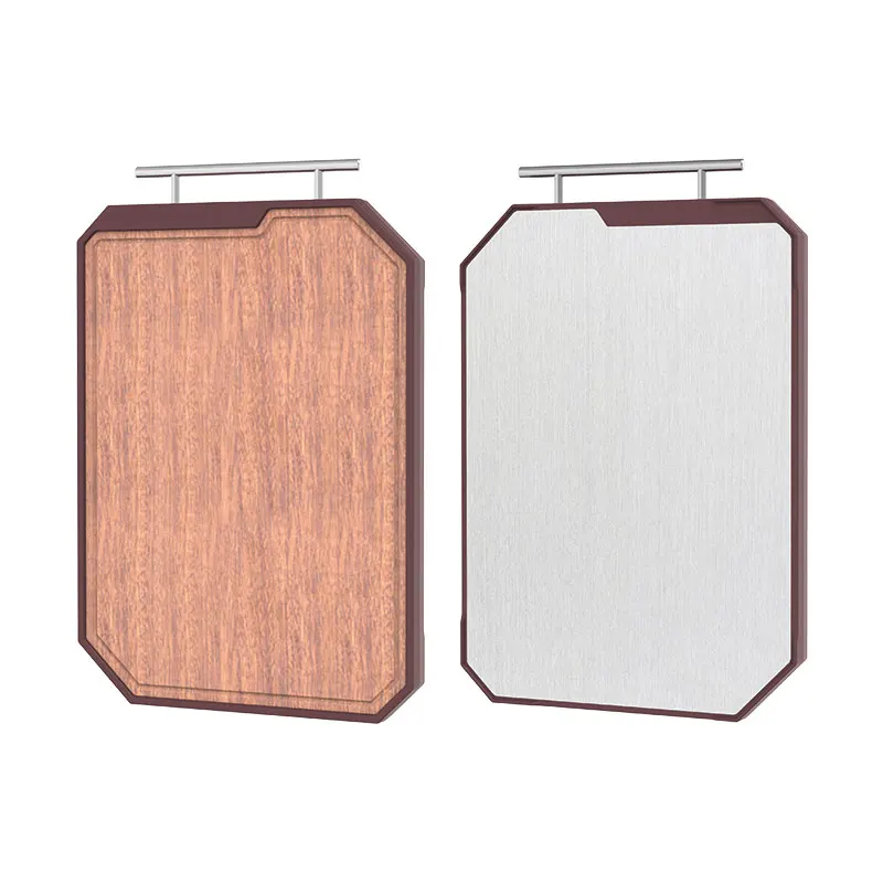 Wood + stainless steel cutting board