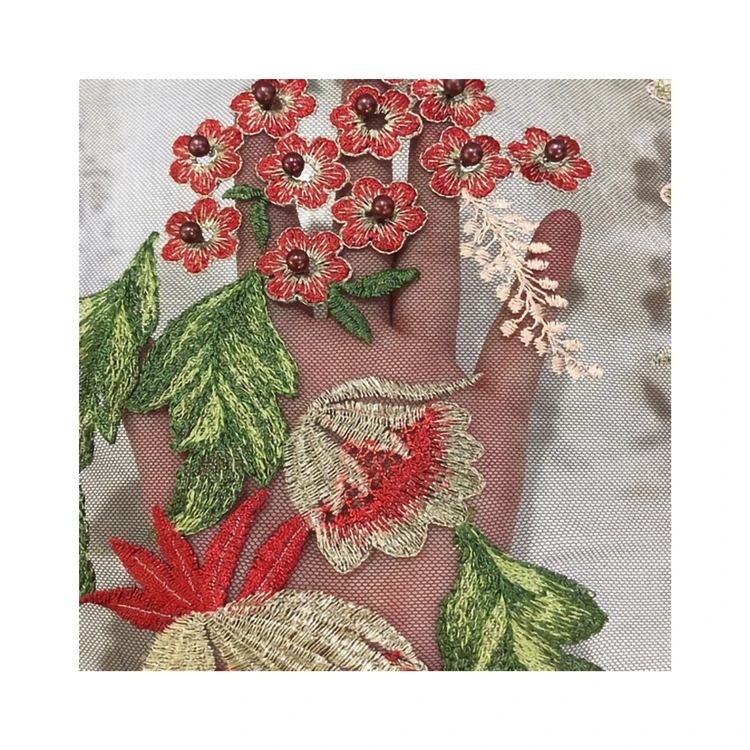 Low Price Embroidery Tulle Plain Lace Polyester Coiling Fabric for Special Occasions