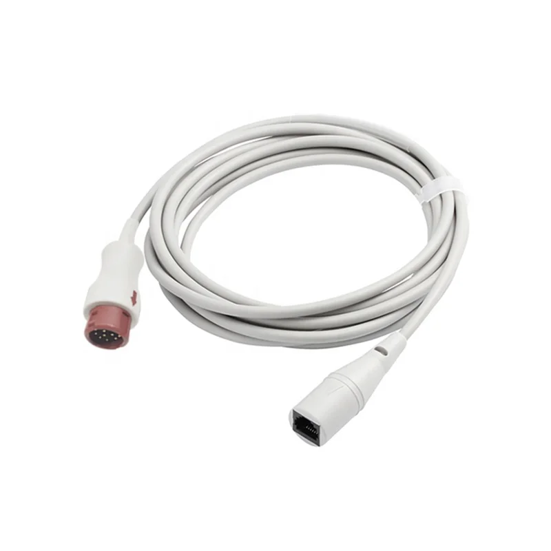 Medical Reusable For PH 12 Pin To Abbot Medical IBP Cable