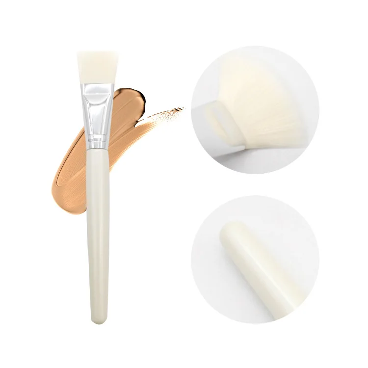 Эксклюзивная профессиональная грязевая румяна, косметологический аппликатор, инструмент, одиночная черная деревянная кисть для Веганской маски