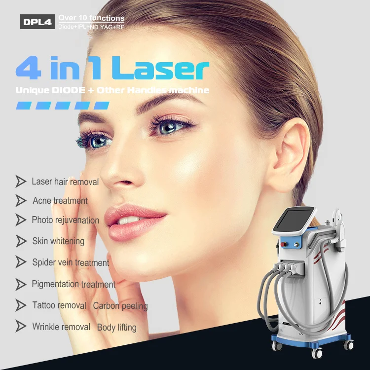 3 Wavelength 755nm 808nm 1064nm Diode Laser Israel Hair Removal Machine System