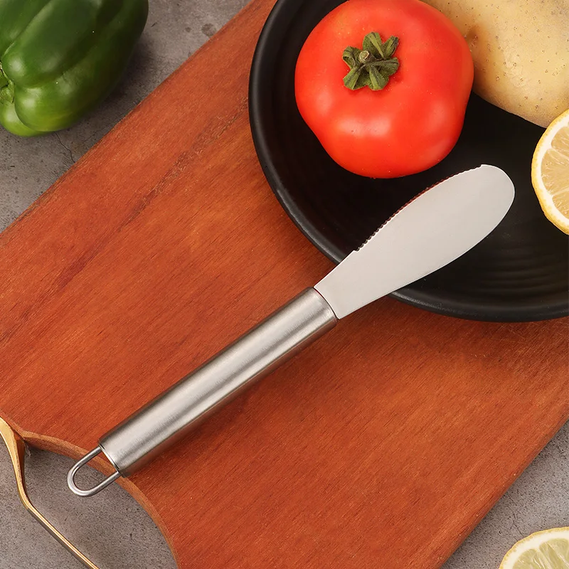 Amazon Hot Sale Kitchen Accessories Durable Eco Friendly Butter Spreader Stainless Steel Butter Knife