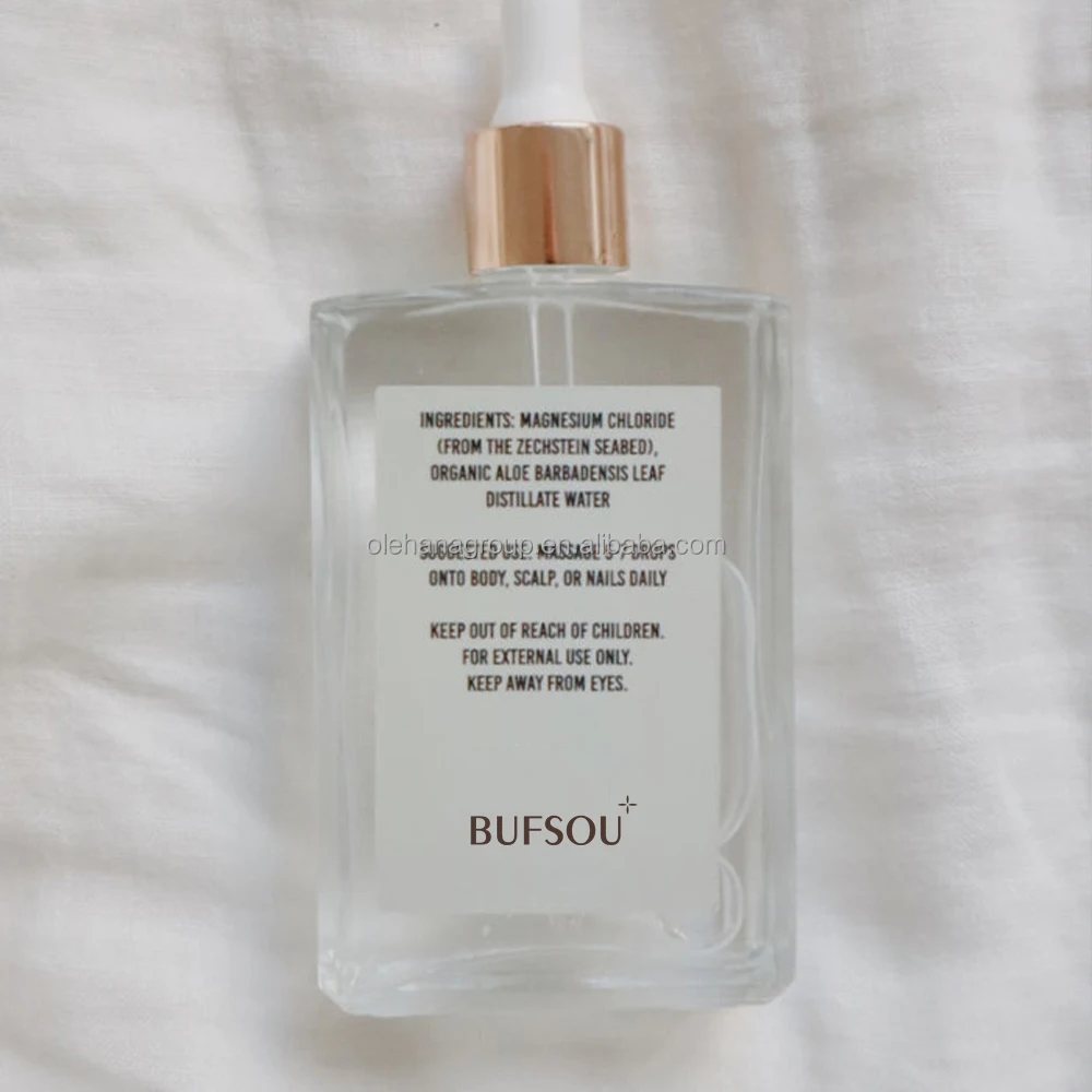 Private Label Magnesium Oil Spray Pure Sore Muscle Pain Relief Calm Minerals High Effective Magnesium Oil Body Mist