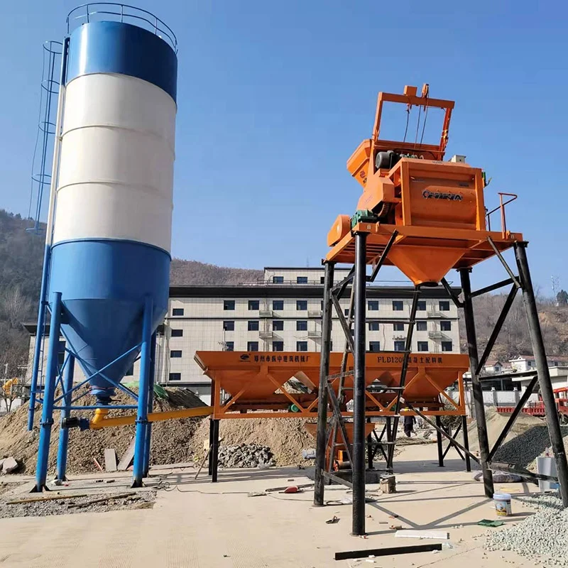 Construction machinery mandatory type beton mixer plant machine concrete pump mixer plant