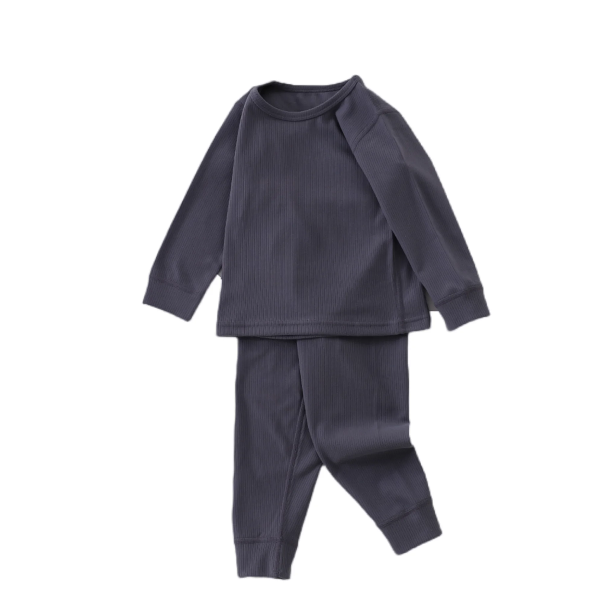 new arrival bulk wholesale kids cotton silk thermal pajama sets from guangzhou for boys and girls