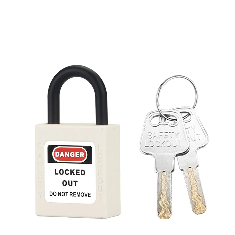 OEM Factory Loto Keyed Alike Safety Padlock with Nylon Shackle for lockout to Prevent Accidental Operation