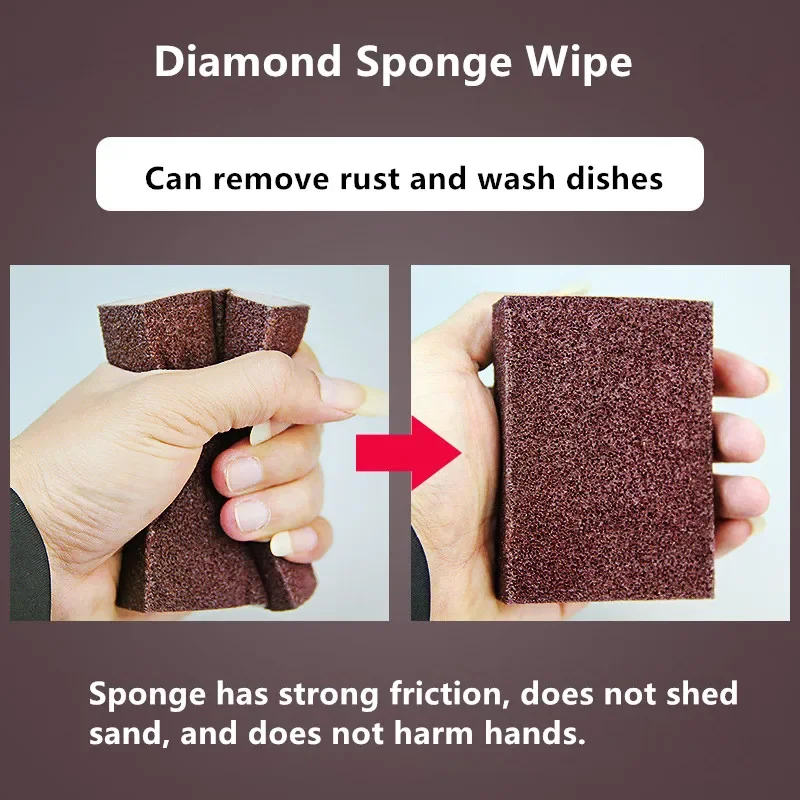 Sponge Removing Rust Carborundum Eraser Cleaning Brush Descaling Clean Rub Cooktop Pot Kitchen Sponge Tools