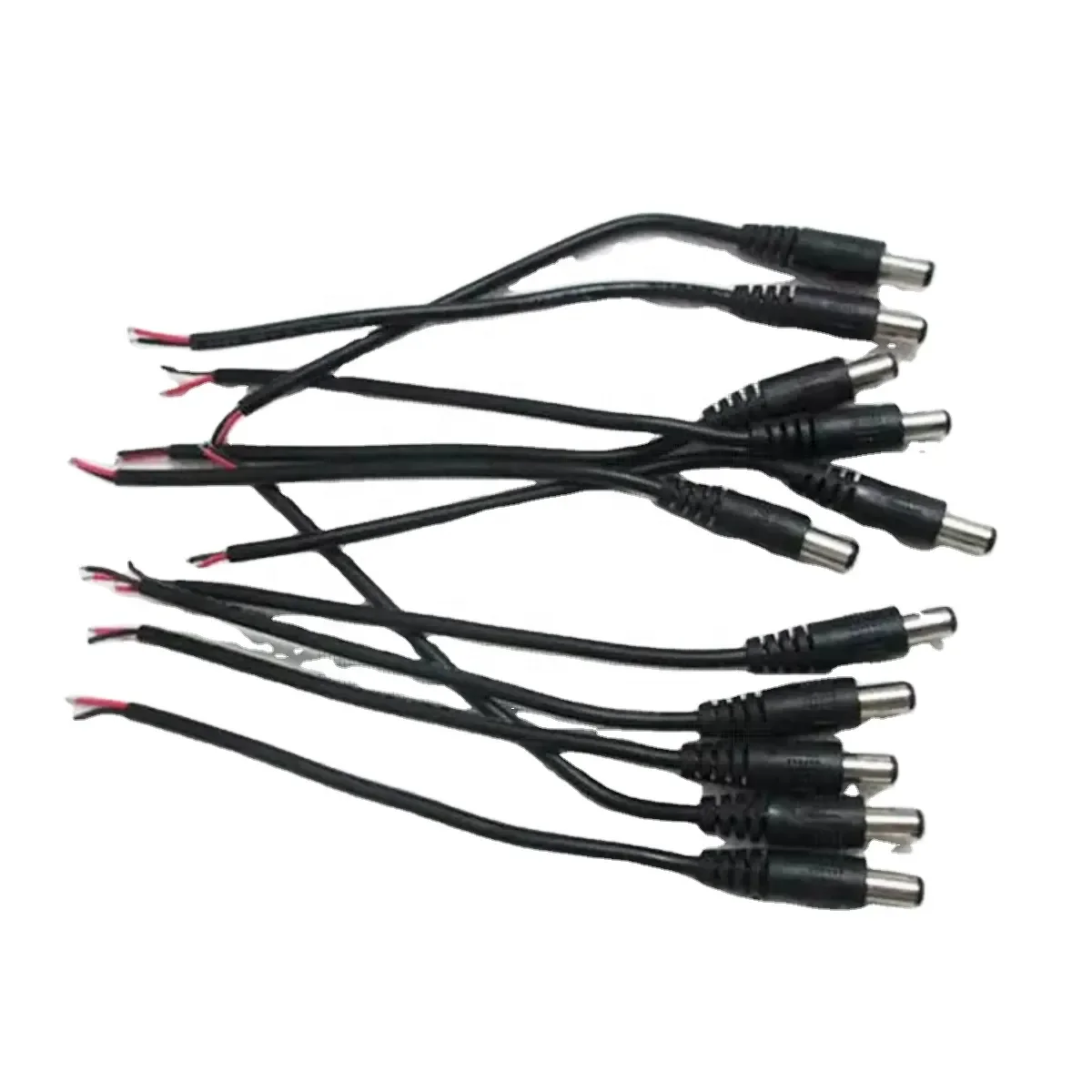 Customize length Female male 5.5 X 2.1mm DC Power Connector Adapter Cable Pigtail Plug Wire