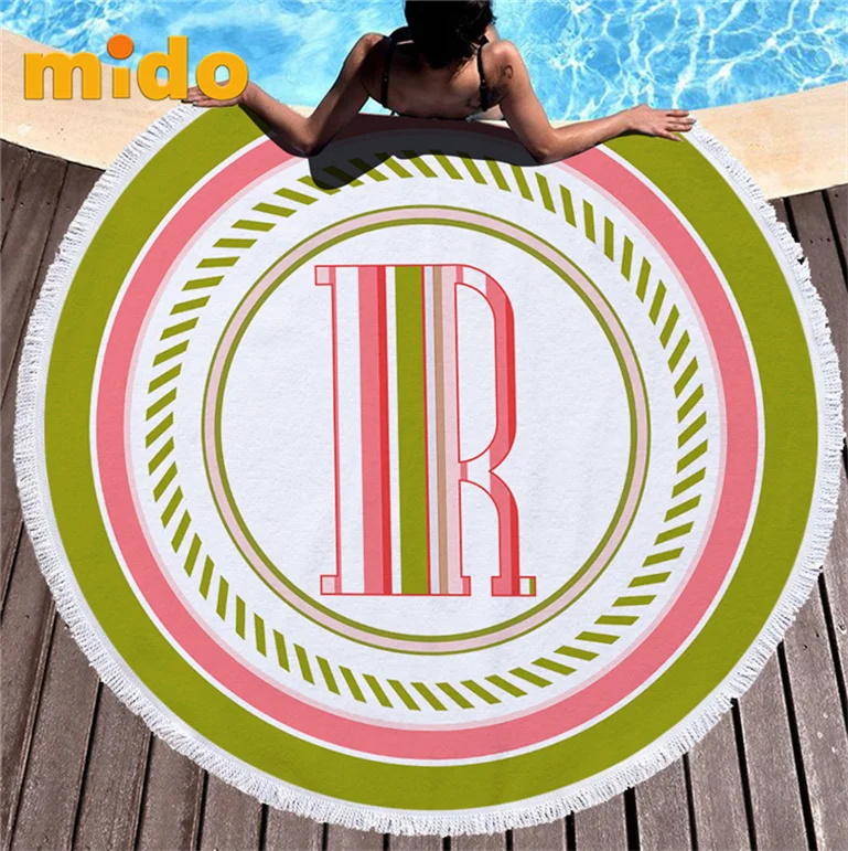 fashion weave softness terrible softball brown round beach towel