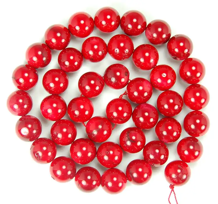 CB8008 15.5 inches strings natural stone loose beads dyed red coral beads (1176426577)