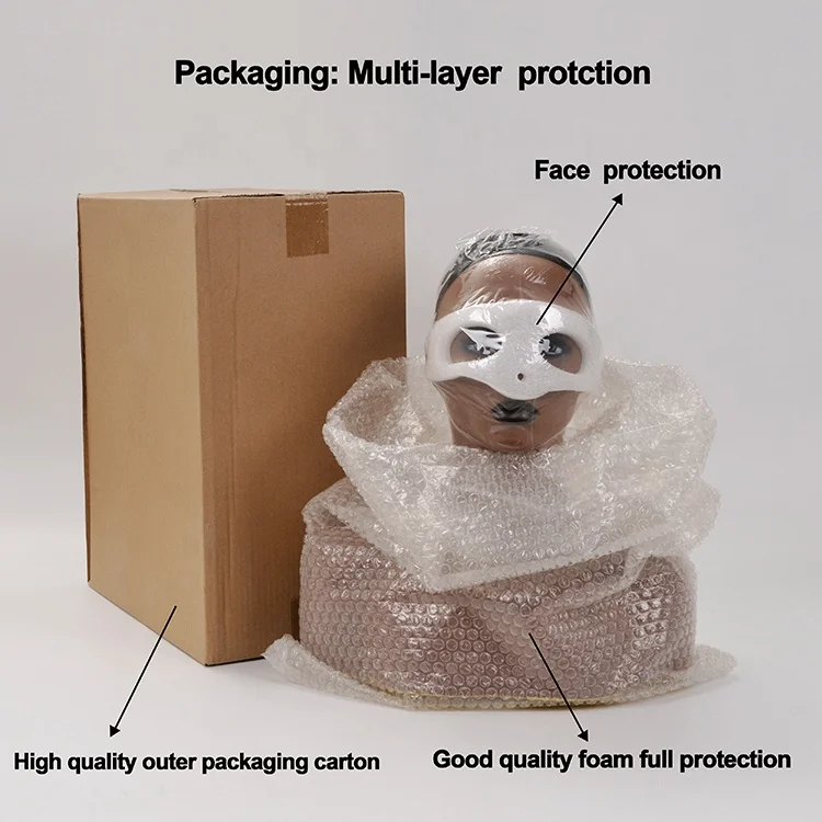 Free Ship In US  Realistic Mannequin Heads with Shoulders for Wigs Display Earrings Necklaces Hats display