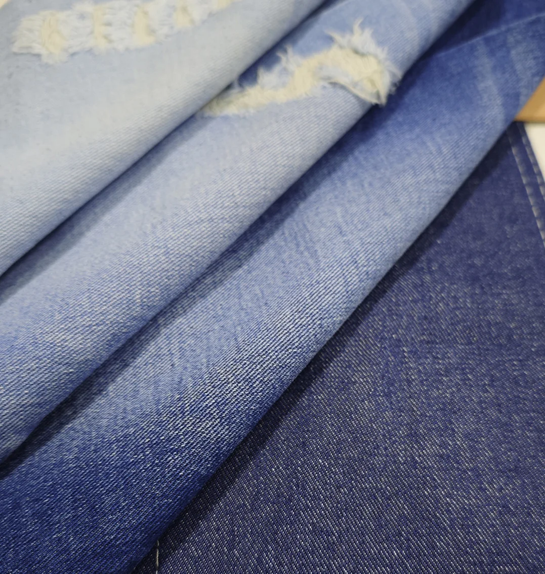 Denim Jeans Raw Material Wholesale Non Stretch High Quality Satin Fabric Denim