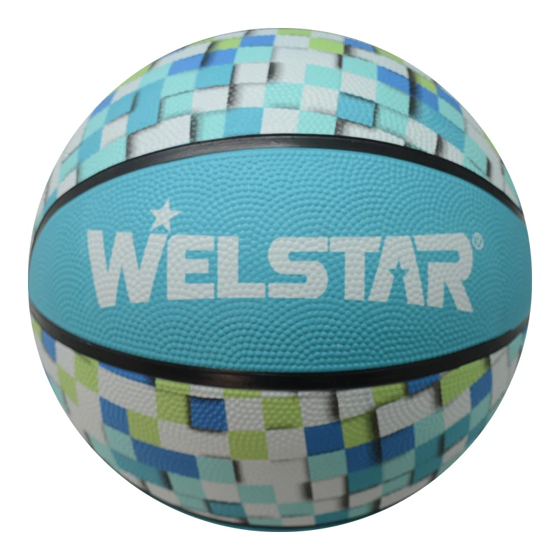 Size 7 factory price rubber basketball ball wholesale with custom logo printing