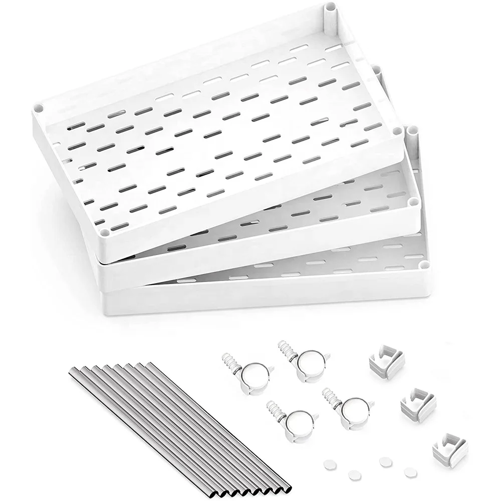 Hot Selling 3 Layers 3-tier Kitchen Storage Shelf Rack Steel Kitchen Stand Table Storage Shelf