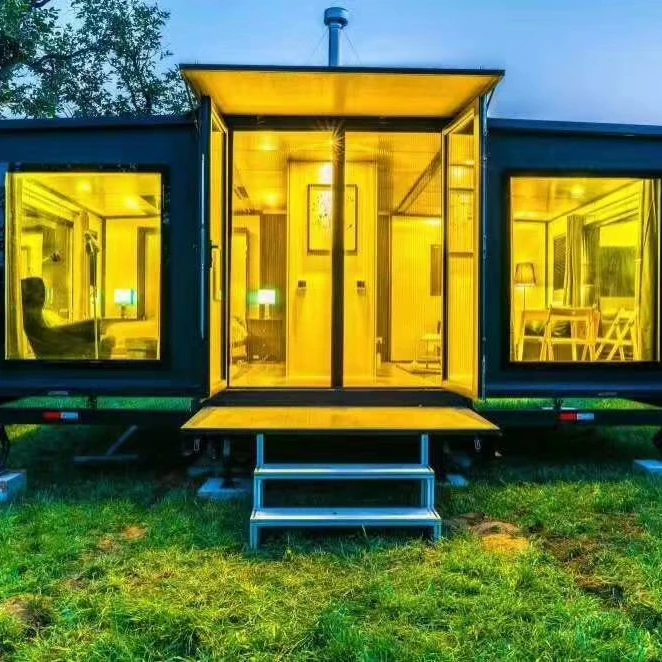 Luxury Model House Expandable Container Prefab Modular Homes House New Modern Design China Australia Expandable House Cheap 20ft