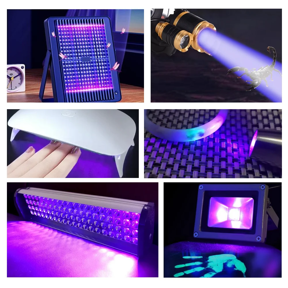 High power 3W 2PIN 365nm 370nm UV led