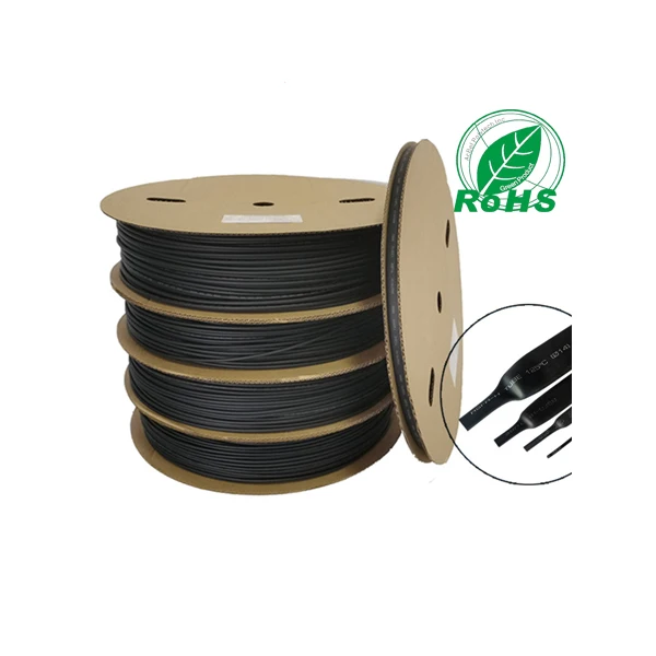Black Heat Shrinkable tube wire insulation protective sleeve RoHS environmental protection shrink Sheath Heat