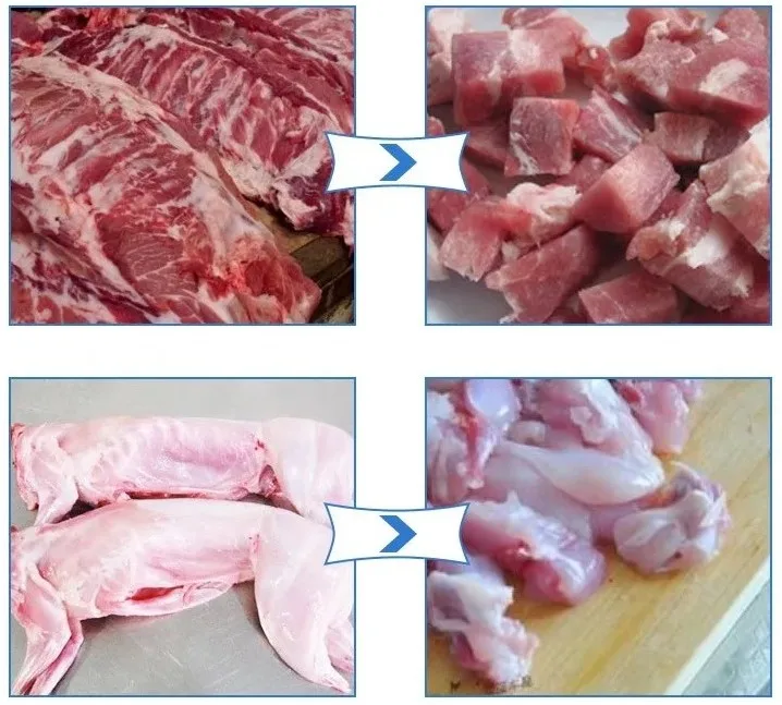Top sale Automatic Chicken and Fish Cutting Machine for  Chicken Cubes Cutter easy to operate/cheap to get it