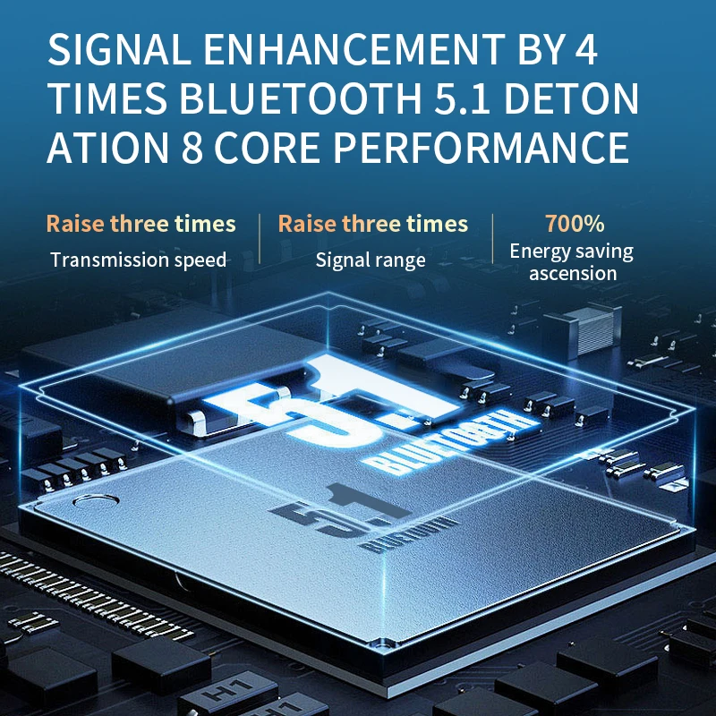 BQC-01 Headphones Digital Display Touch 5.0 Wireless Earphone TWS Sport Handsfree Audifonos Earbuds Ear Phone