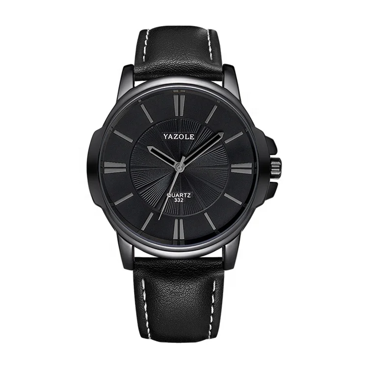 Yazole 332 Модные кварцевые деловые мужские наручные часы Relogio Masculino