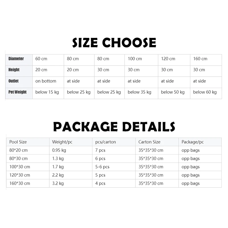 Hot Sale Portable Pet Bath Tub Foldable PVC Outdoor Dog Swimming Pool