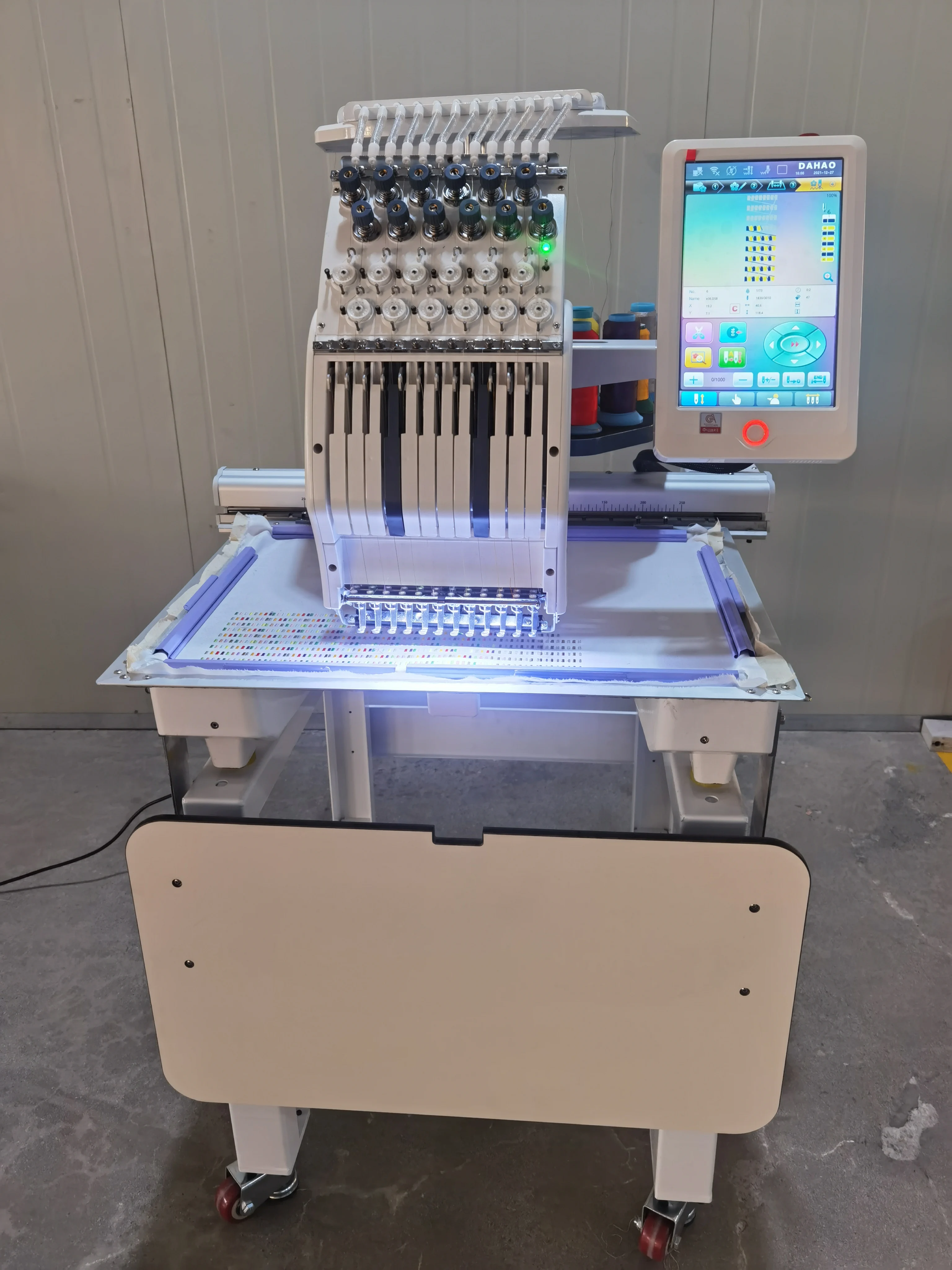 Embroidery Machine Brand New and Original High quality computerized single head 12/15 needles hat mini embroidery machines