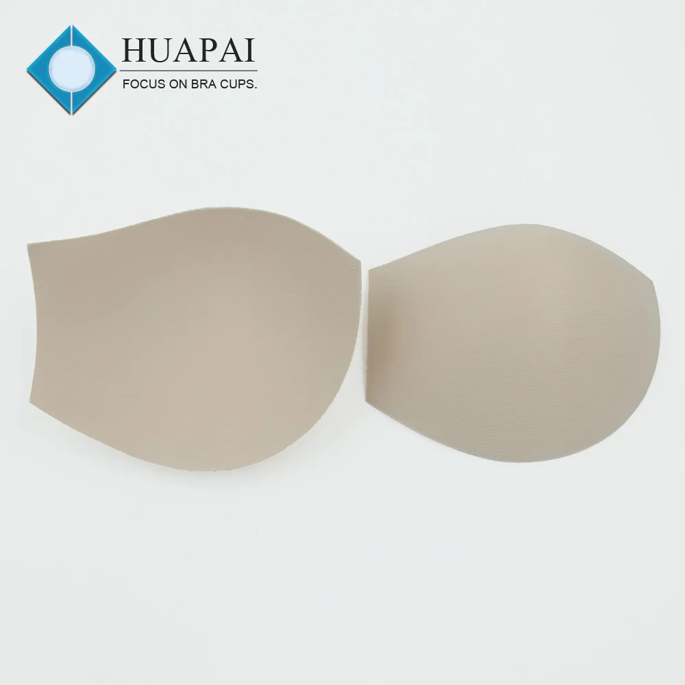 088 Huapai factory wholesale absorbs sweat sponge bra cups for sportswear 6mm thickness thin bra pad