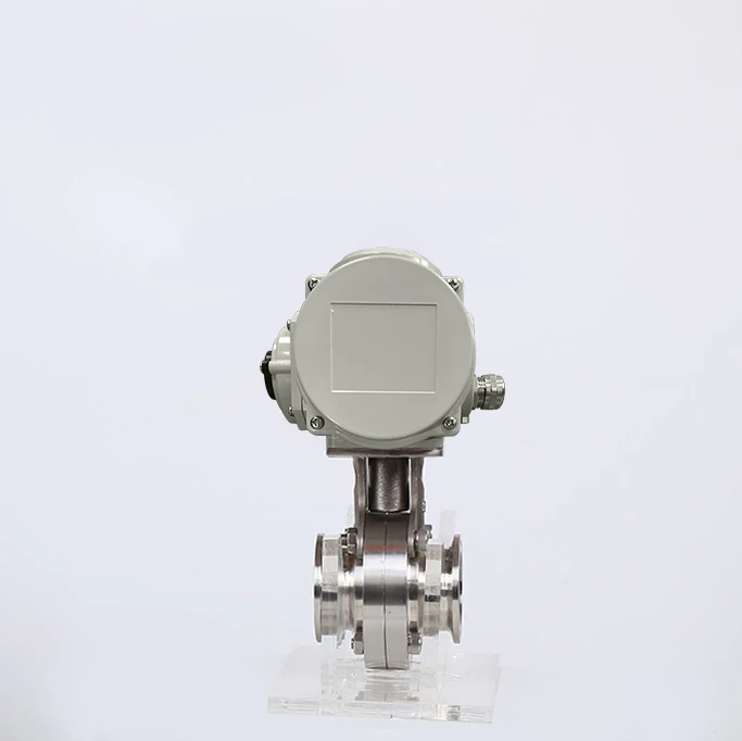 DN32 1 1/4 inch 24V AC Seat Tri Clamp Connection Food Grade Stainless Steel 316L Motor Operated Sanitary Butterfly Valve