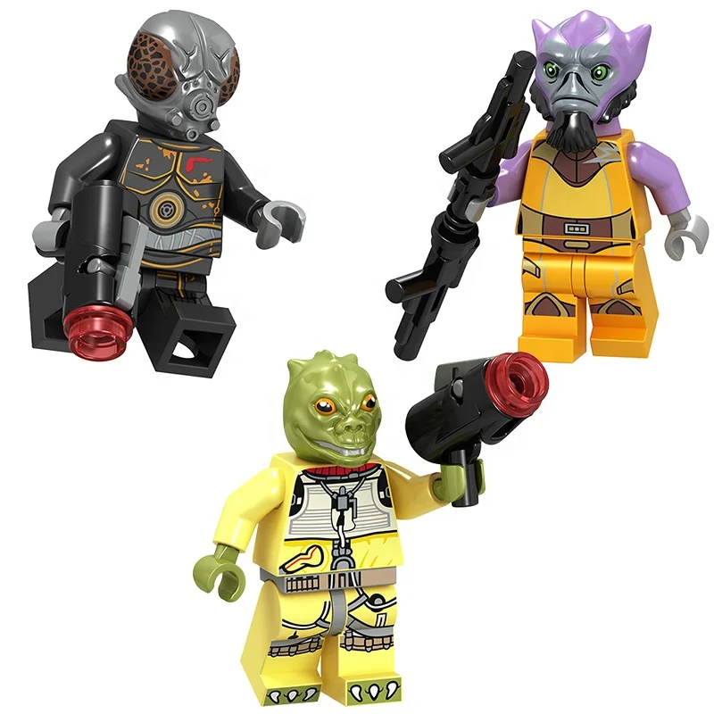 MG0208 MG0209 MG0210 Star Bossk 4-Lom Zeb Orrelios Wars The Empire наносит ответный удар из фильма мини-фигурки модель конструктора игрушки