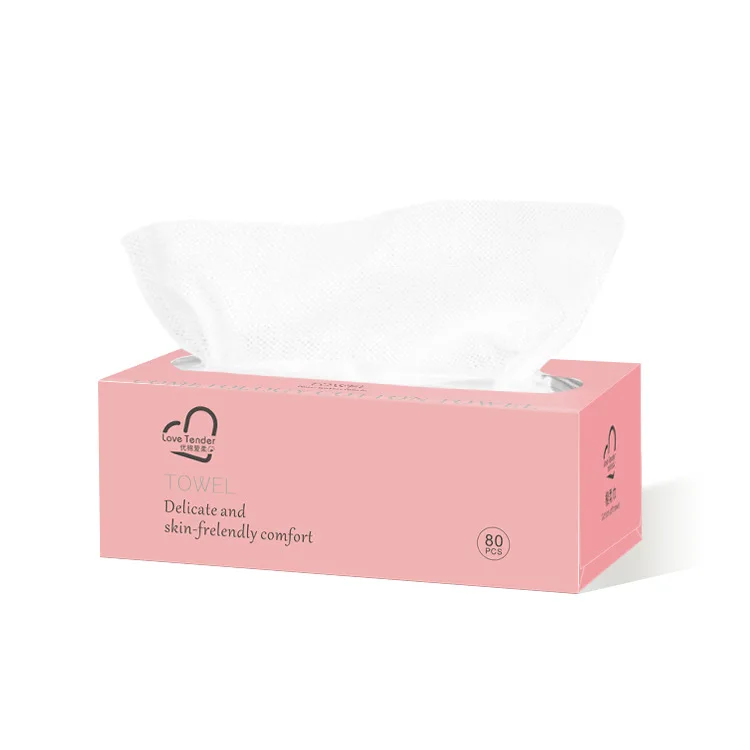 Facial Tissue Custom Cotton Tissue Disposable Towels Sterile Biodegradable Beauty Salon Towels For Washing Face