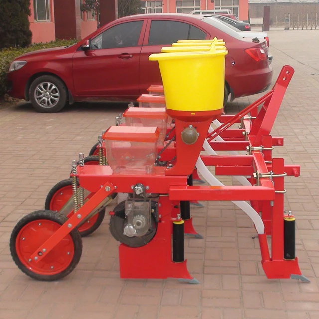 Corn maize soybean seeder, tractor mounted precision corn seeder planter with fertilizer tank