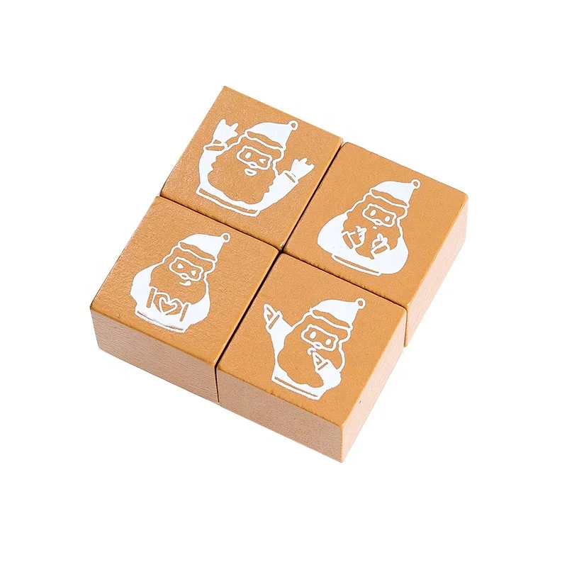 Рождественский подарок набор деревянных штампов