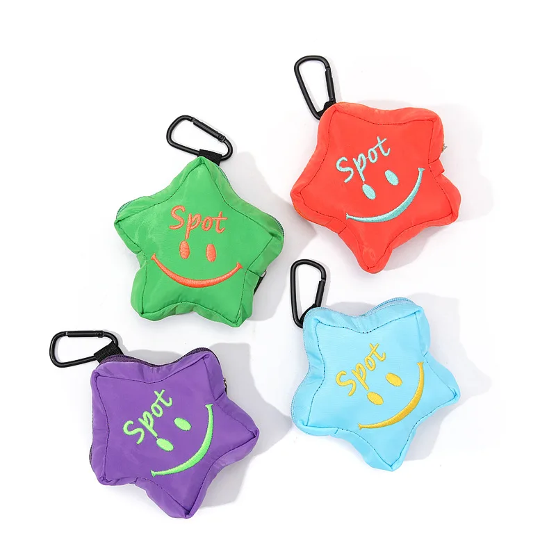 Customizable Logo Star Shape Bag Headphone Coin Purse Lanyard Round Cartoon Cute Bag with Zipper