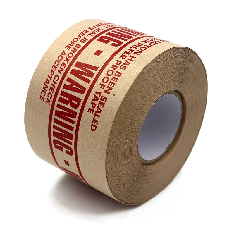 Custom Printed Logo Water Activated Gummed Reinforced Self Adhesive Packing Kraft Paper Tape