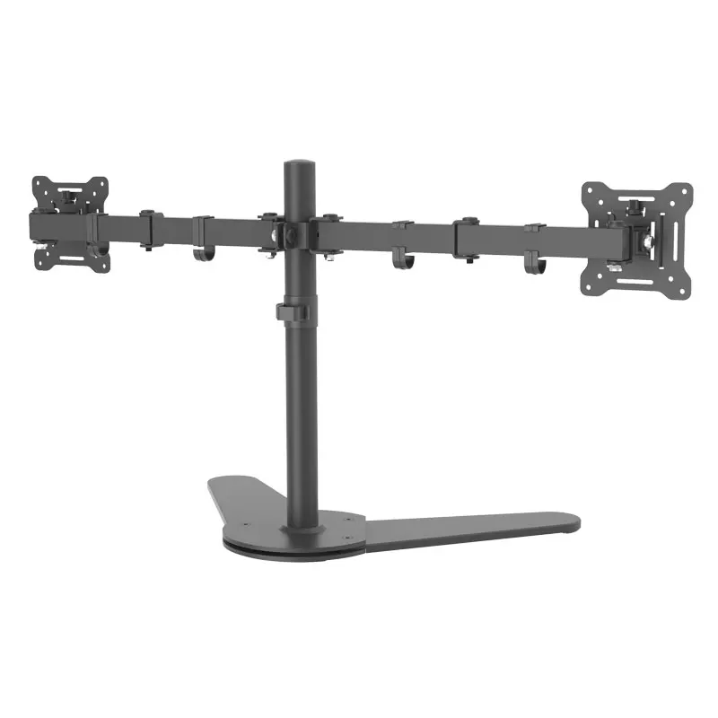13 to 27 inch Dual Screens Monitor Stand,  Free Standing Adjustable Desk Mount
