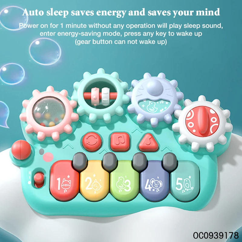 Musical instruments gear mini baby cartoon piano game toy for children