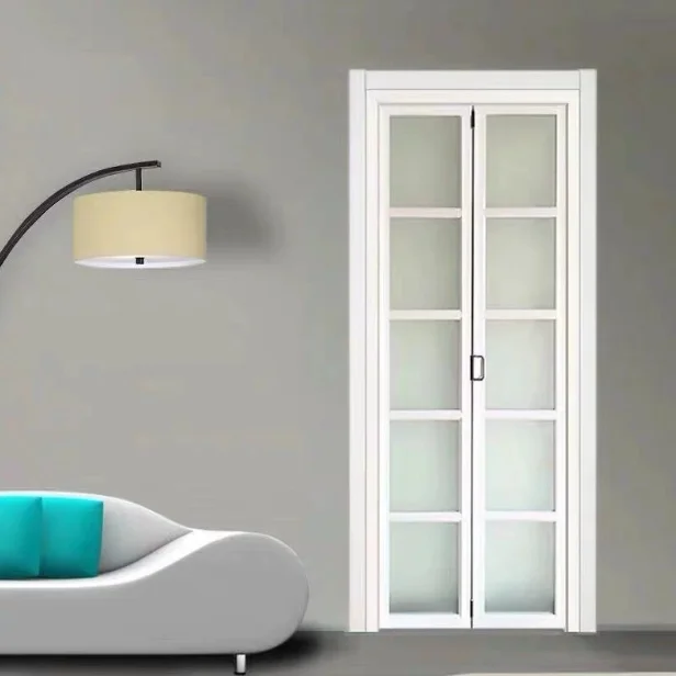 High stability  Aluminum bi folding glazing doors  interior door living room partition