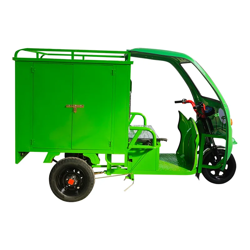 Electric Express Car 3 Wheel Tricycle Express Delivery Electric Tricycle with Closed Carriage 800kg Loading Capacity