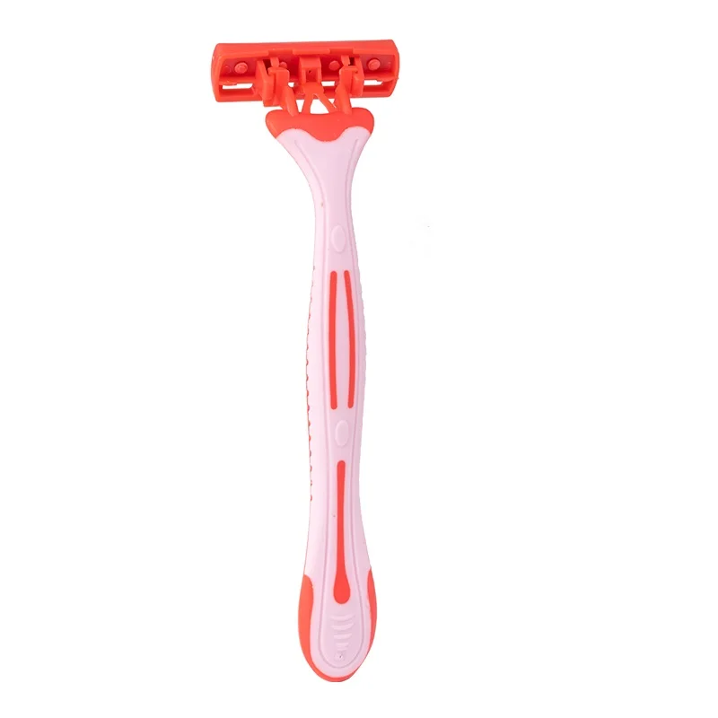 High Quality 3 Pcs Per Card Stainless Steel 3-Blade Shaving Razor Face Hair Remover for Home and Travel Use Good for Female